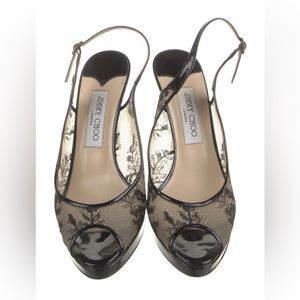 Jimmy Choo Strappy Lace Heels